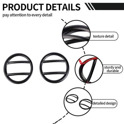 For 2014-2023 Toyota 4Runner SR5/TRD Pro Front Fog Light Lamp Guard Protector Cover