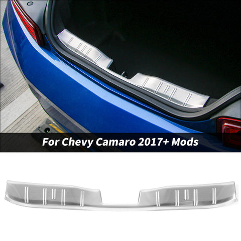 For 2016+ Chevy Camaro Rear Tailbox interior Bumper Protector Gurad Plate Trim Cover