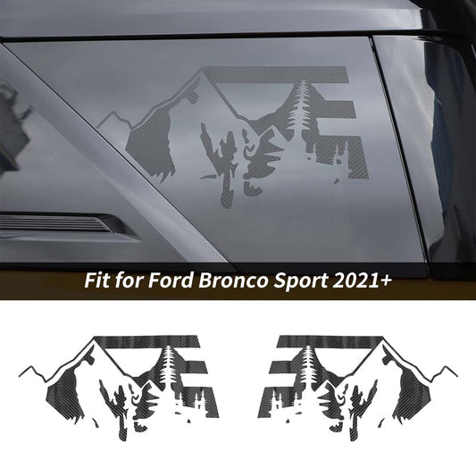 Rear Window Glass Decor Sticker Decals Trim For Ford Bronco Sport 2021+ Accessories | CheroCar