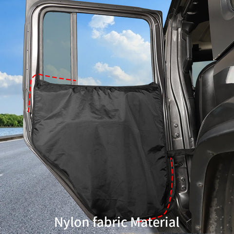 For Universal Car 2PCS Pet Scuff Cover Mat Left/Right Car Door Guard Storage Bag