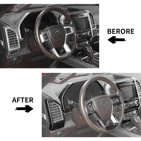 16x Interior Center Console Full Trim Cover Kit For Ford F150 2015-2020 Accessories | CheroCar