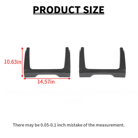 For 2011+ Dodge Durango Seat Back Storage Mesh Bag Frame Cover Trim