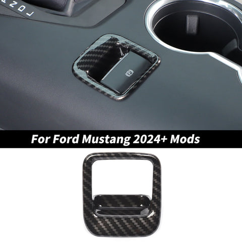 For 2024+ Ford Mustang Interior Electronic Handbrake Button Cover Trim