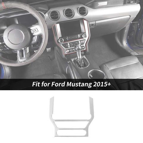 Multimedia Central Control Panel Cover Bezel For Ford Mustang 2015+ Accessories | CheroCar