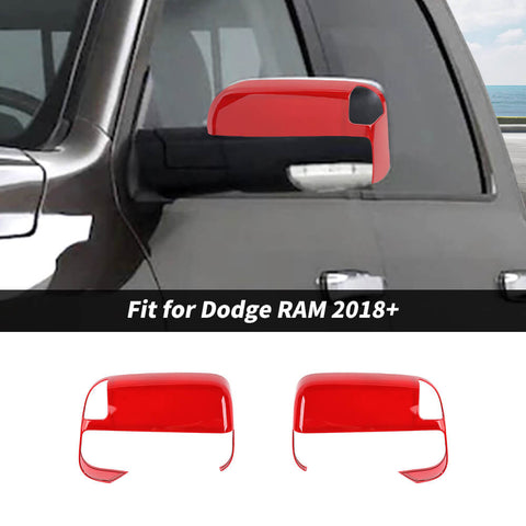 For 2018+ Dodge Ram Towing Mirror Top Half Cover Trim W/Turn Signal Cut-Outs