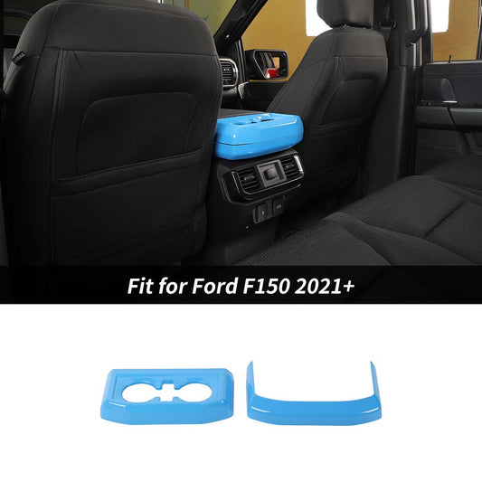 Interior Rear Cup Holder Panel Trim Cover For Ford F150 2021+ Accessories | CheroCar