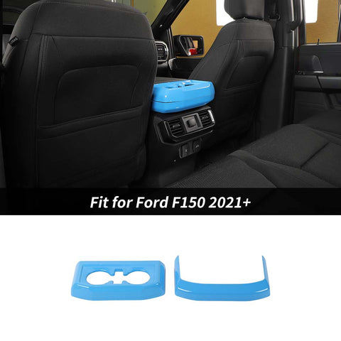 Interior Rear Cup Holder Panel Trim Cover For Ford F150 2021+ Accessories | CheroCar