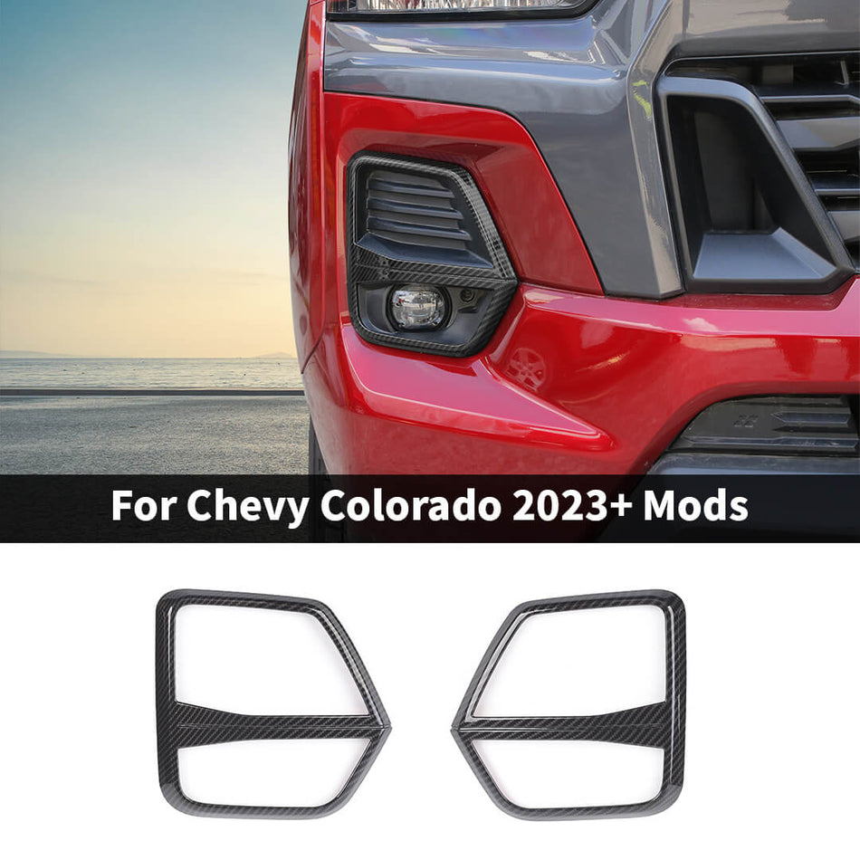 For 2023+ Chevy Colorado Front Fog Light Lamp Overlay Cover Trim (2 pcs）