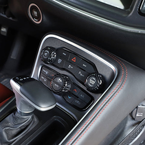 For 2015+ Dodge Challenger & 2011+ Charger & 2012-2017 Ram & 2016-2020 Durango & 2011+ 300C Air Conditioning Switch Trim Ring Cover