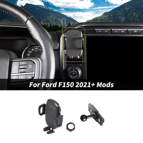 For 2021+ Ford F150 Center Console Dash Air Vent Phone Holder Mount