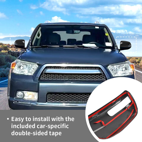 For 2010-2013 4Runner Car Rear View Mirror Panel Decor Cover Trim Shell Cap