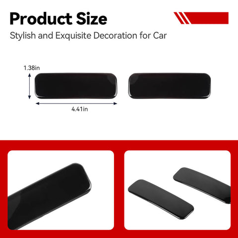 For 2021+ Ford Bronco Sport Smoked Black Rear Fog Light Lamp Guard Protector Cover Trim