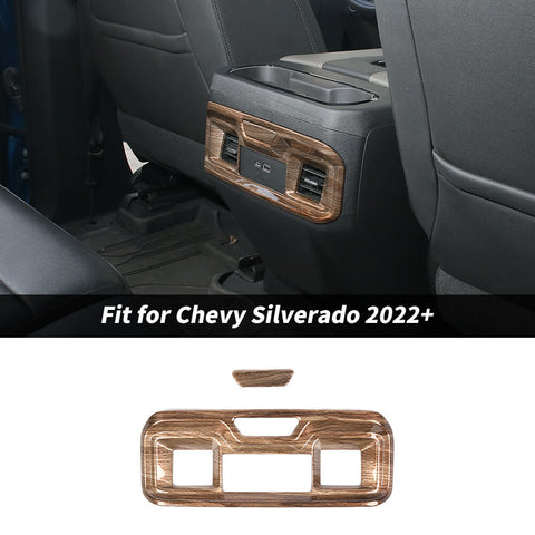 For 2022+ Chevrolet Silverado/GMC Sierra Rear Air Vent Outlet Panel Cover Trim B Style