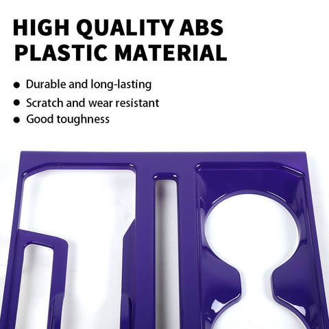 For 2021+ Ford F150 31 x Inner Center Console & Car Door Cover Trim Kit 4 Door Purple