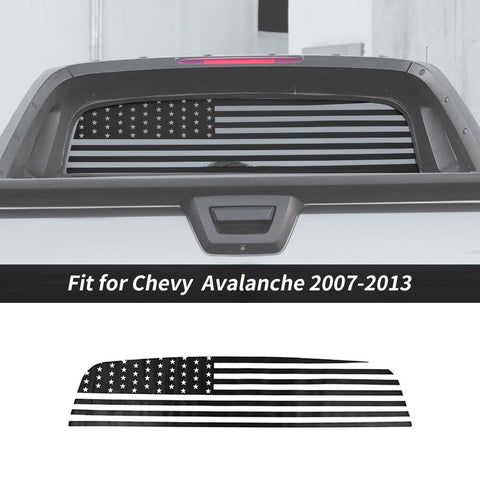 For 2007-2013 Chevy Avalanche Rear Windshield Sticker Decal Trim Black