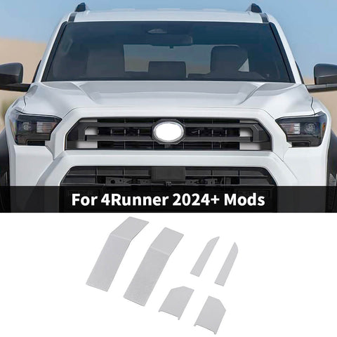 For 2024+ 4Runner Front Grill Mesh Decoration Sticker Cover Trim