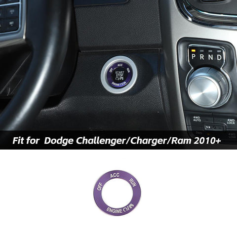 Engine Start Stop Button Knob Ring Trim For Dodge Challenger/Charger/Ram 2010+ Accessories | CheroCar