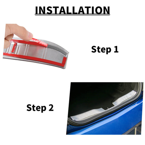 For 2016+ Chevy Camaro Rear Tailbox interior Bumper Protector Gurad Plate Trim Cover