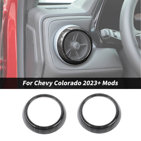 For 2023+ Chevy Colorado Center Console Air Vent Trim Ring Cover