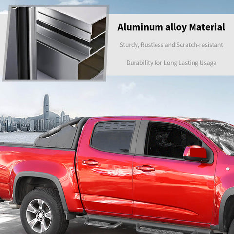 For 2014+ Chevy Colorado/GMC-CANYON Rear Window Glass Louver Air Vent Panel