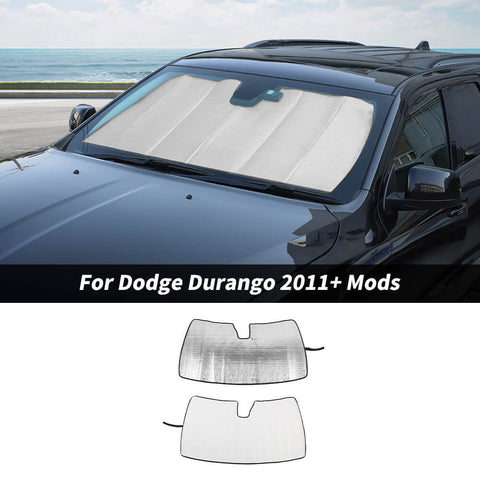 For 2011+ Dodge Durango Front Windshield Sunshade Protector Sun Shade Visor