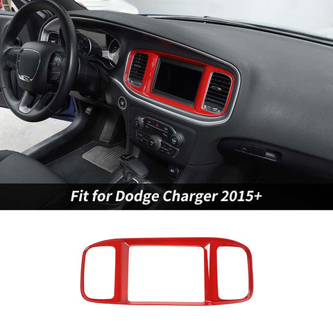 Console Navigation GPS Panel Decor Cover Trim for Dodge Charger 2015+ Accessories | CheroCar