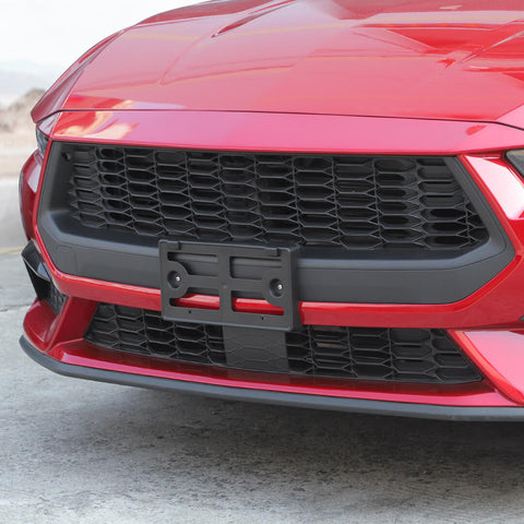 For 2024+ Ford Mustang Front License Plate Bracket Mount Nameplate Holder