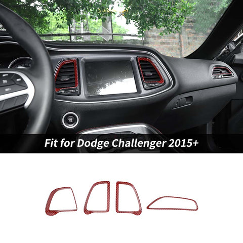 Center Console Air Condition Vent Ring Trim For Dodge Challenger 2015+ Accessories | CheroCar