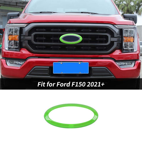 Front Grille Logo Emblem Badge Ring Trim For Ford F150 2021+ Accessories (no Camera) ｜CheroCar