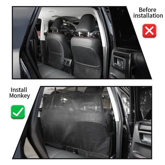 For 2010-2023 Toyota 4Runner Car Rear Seat Shielded Isolation Net Cover