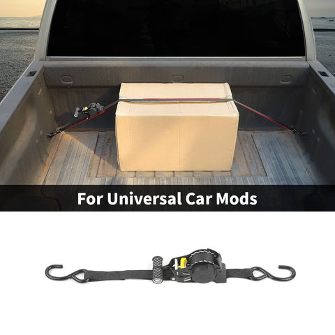 For Universal Car Cargo Fixed Straps Automatic Recycling Tensioner Accessories