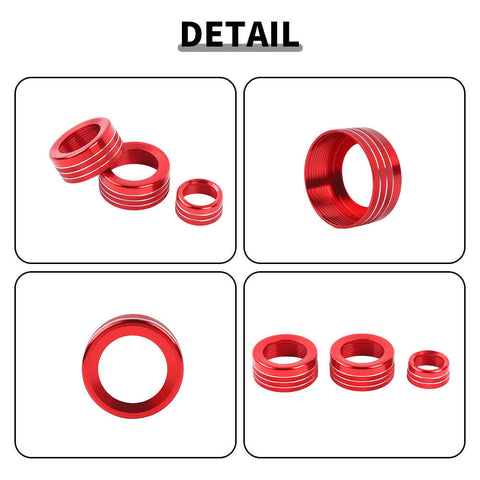 For 2024+ Chevy Colorado Center Console Dash GPS Knob Adjustment Ring Trim