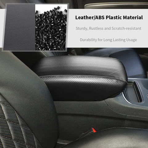 For 2011+ Dodge Durango Center Console Leather Center Armrest Box Panel Cover