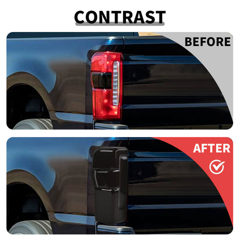 For 2023+ Ford F250/F350/F450/F550 Exterior Rear Tail Light Lamp Guard Cover Trim (2 pcs)