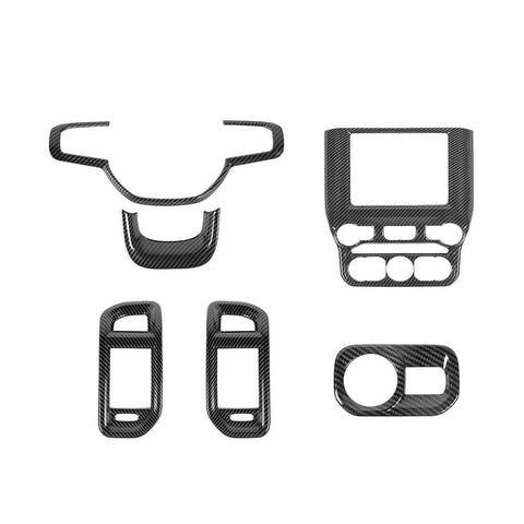 For 2018+ Dodge RAM Interior Steering Wheel Navigation Cover Trim Cover Kit