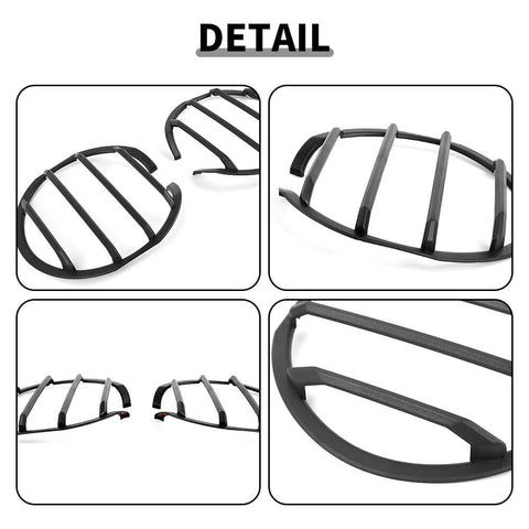 For 2021+ Ford Bronco Front Headlight Light Lamp Trim Guard Cover Frame