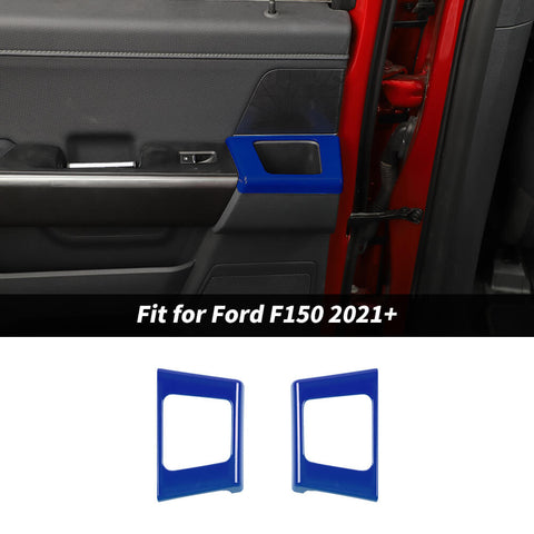 For 2021+ Ford F150 Rear Door Storage Compartment Trim Cover Decor Bezel