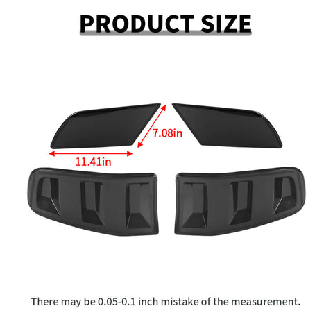 For 2010-2014 Ford Mustang Smoked Black Front Headlight /Rear Taillight Lamp Cover Trim Kit