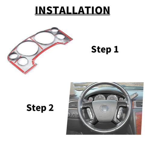 For 2007-2013 Chevy Avalanche/Suburban/Tahoe/Siverado/GMC-YUKON/SIERRA Steering Wheel/Instrument Panel Trim Cover Kit