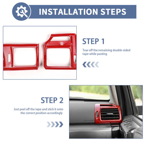 For 2010-2023 Toyota 4Runner Center Console Side Air Vent Outlet Trim