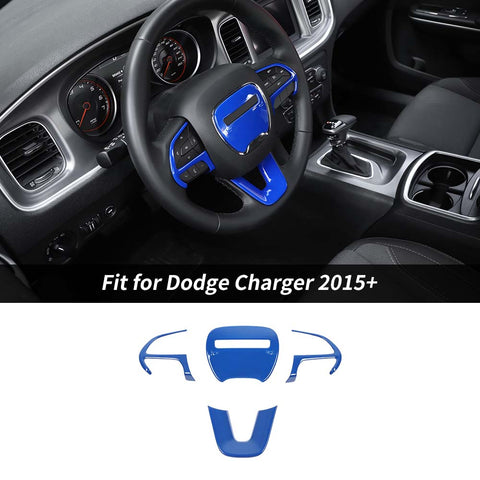 Steering Wheel Decor Cover Trim for Dodge Challenger & Charger 2015+｜CheroCar