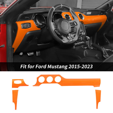 For 2015-2023 Ford Mustang Center Console Panel Cover Trim