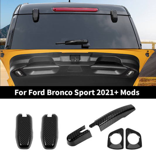 For 2021+ Ford Bronco Sport Rear Wiper Tailgate Light Glass Hinge Cover Trim
