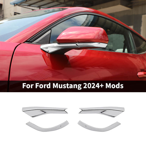 For 2024+ Ford Mustang Side Mirror Arm Base Panel Decor Cover Trim