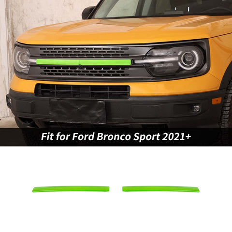 Front Grille Grill Inserts Cover Trim Strips For Ford Bronco Sport 2021+ Accessories | CheroCar