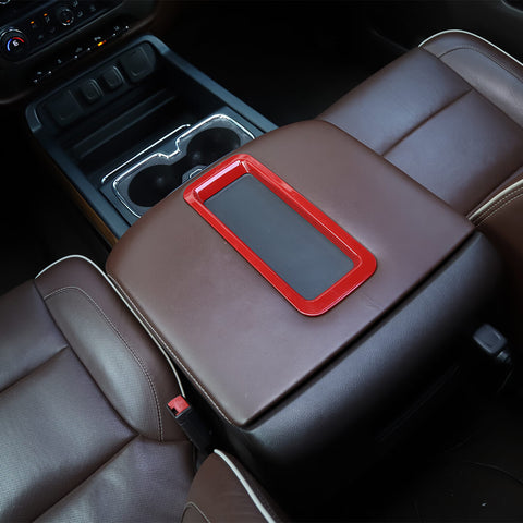 For 2014-2017 Chevy Silverado/Suburban/Tahoe/GMC-SIERRA/YUKON Interior Armrest Box Swtich Rear Air Vent Panel Trim Cover Kit (4 pcs)