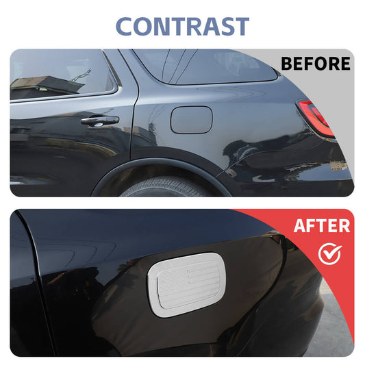 For 2011+ Dodge Durango Fuel Tank Door Cover Gas Lid Cap Trim US Flag