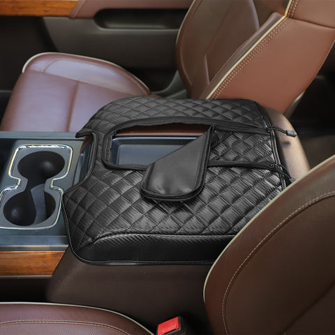 For 2014-2017 Chevy Silverado/GMC-SIERRA/Suburban/Tahoe/GMC-YUKON Interior Center Console Armrest Box Pad Trim Cover