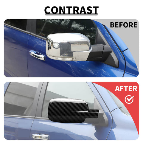 For 2009-2018 Dodge RAM Full View Mirror Cap Shell Trim Cover
