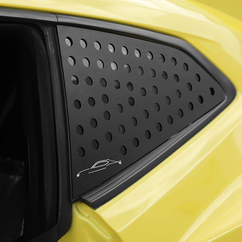 For 2016+ Chevy Camaro Rear Side Window Louver Trim Cover Bezel